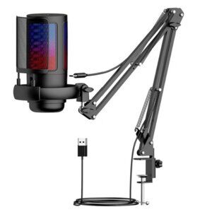 USB Microphone Kit for Streaming Gaming, Podcast - NEW